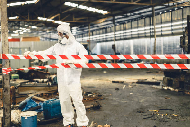 Professional Crime Scene Cleanup technician working in Elmwood Park, NJ